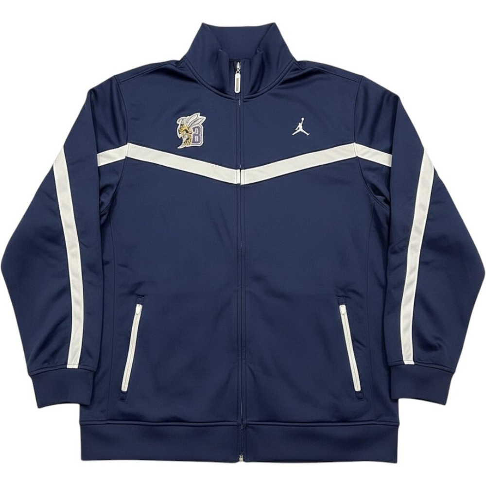Jordan Brand Dri-FIT Track Jacket Mens XL Navy Blue MSUB Full Zip Logo